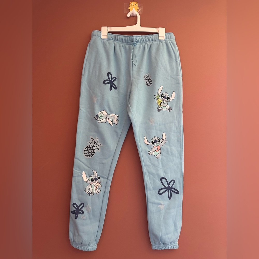 Disney Lilo & Stitch Floral Stitch Allover Print Women’s Joggers